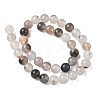 Natural Dendritic Agate Beads Strands G-C011-10mm-01-3