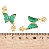 Brass Micro Pave Cubic Zirconia Connector Charms CU-CBACDF6-01G-15-3