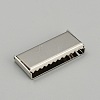 Zinc Alloy Ribbon Crimp Ends FIND-WH0126-13F-P-1