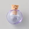 Transparent Glass Bottles Pendants Small DIY Bottles with Cork AJEW-WH0258-748B-02-1