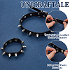 4Pcs 2 Styles PU Leather Choker Necklaces & Bracelets Set for Women Men AJEW-UN0002-01-4