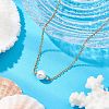 Natural Cultured Freshwater Pearl Pendant Necklaces NJEW-JN05134-02-1