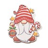 Christmas Theme Wood Printed Brooches for Women LS-JEWB-Z029-01B-1