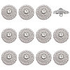 12PC 1-Hole Alloy Buttons DIY-FG0007-29P-1