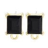 Alloy Glass Rhinestone Stud Earring Finding Accessories FIND-U006-12G-01-1