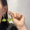 Alloy Resin Stud Dangle Earrings WGC5587-01-2
