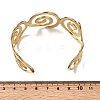 304 Stainless Steel Cuff Bangles for Women BJEW-D384-02G-3