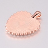 Alloy Pendant Cabochon Settings ALRI-TAC0001-07RG-2