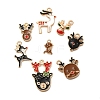 Christmas Theme Alloy Enamel Pendants FIND-M039-01E-1