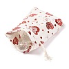 Christmas Theme Cotton Fabric Cloth Bag ABAG-H104-B03-3
