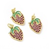Brass Micro Pave Cubic Zirconia Pendant ZIRC-P101-01G-3