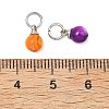 Dyed Natural Freshwater Shell Pendants PALLOY-JF05339-02-4