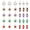 40Pcs 10 Styles Natural Gemstone Pendants G-TA0001-88-1