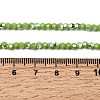 AB Color Plated Opaque Glass Beads Strands GLAA-G127-02L-4