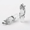 Tube Natural Crystal Pendants G-L455-H11-2