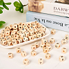 ddPrinted Natural Wood Beads WOOD-KS0001-12-14