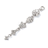 Brass Micro Pave Clear Cubic Zirconia Pendants LS-KK-D101-01B-P-2