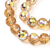 Transparent Electroplate Glass Beads Strands EGLA-N012-001-B05-3
