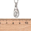 304 Stainless Steel Pendant Cable Chain Necklaces for Men Women NJEW-K308-03A-P-5