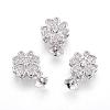 Long-Lasting Plated Brass Micro Pave Cubic Zirconia Peg Bails Pendants ZIRC-F063-19P-1