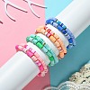 Handmade Polymer Clay Heishi Beads Stretch Bracelets Set BJEW-JB07258-4