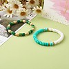 Handmade Polymer Clay Beads Stretch Bracelets Sets BJEW-JB06424-02-2