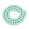 Opaque Solid Color Glass Beads Strands GLAA-T032-P6mm-21-3