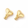 Alloy Clip-on Earring Findings PALLOY-M208-07G-2