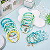 15Pcs Polymer Clay Heishi Beads Stretch Bracelets Sets BJEW-TA00679-5