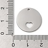 Non-Tarnish 201 Stainless Steel Pendants STAS-E206-02P-02-3