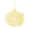 Brass Filigree Big Pendants KKC-T003-35G-1