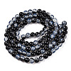 Transparent Crackle Baking Paint Glass Beads X1-DGLA-T003-01C-01-2