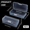 Transparent Plastic Storage Boxes CON-WH0094-35A-2