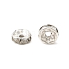 Brass Rhinestone Spacer Beads X-RSB038-B01-3