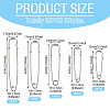 85Pcs 5 Styles Iron Kilt Pins IFIN-TADJ0001-01-3