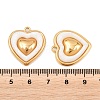 304 Stainless Steel & Resin Pendants STAS-G394-12G-3
