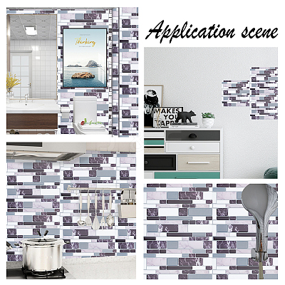 PVC Self-Adhesive Mark Crystal Pattern Paper DIY-WH0223-44-1