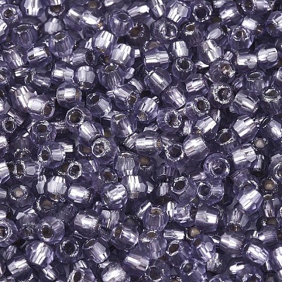 Silver Lined Glass Seed Beads SEED-T007-18A-08-1