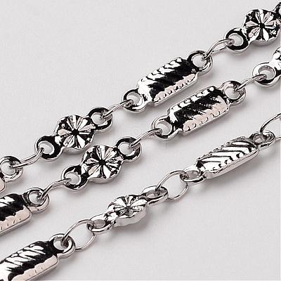 Tarnish Resistant 304 Stainless Steel Link Chains CHS-K001-75-1