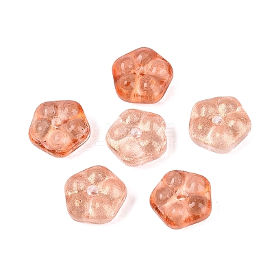 Spray Painted Glass Beads DGLA-R052-002-B09-1