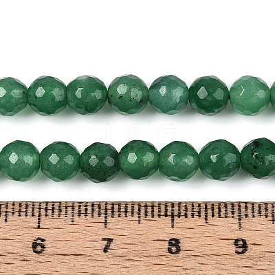 Dyed Natural White Jade Beads Strands G-T139-6mm-60-19-1