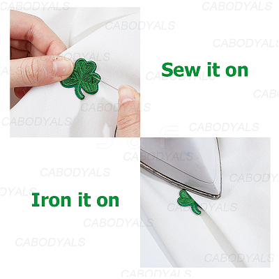 40Pcs Saint Patrick's Day Computerized Embroidery Cloth Self Adhesive Patches PATC-CY0001-51A-1
