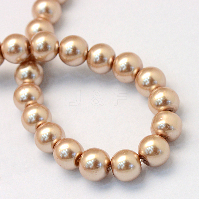 Baking Paint Glass Pearl Bead Strands HY-Q003-3mm-11-1