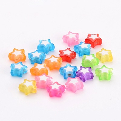 Transparent Acrylic Beads Y-TACR-S116-M-1