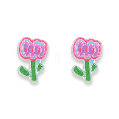 Plate Acrylic Cabochons OACR-N135-18-1