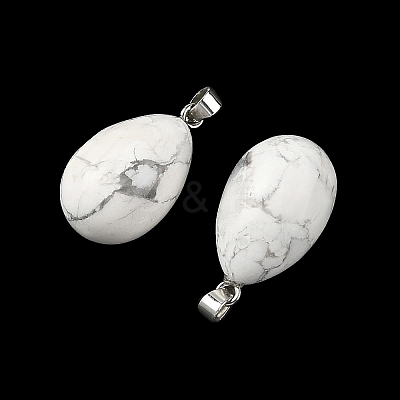 Natural Howlite Pendants GG-K002-08A-28-1