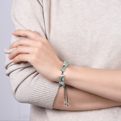 Adjustable Nylon Cord Braided Bead Bracelets BJEW-JB04602-1