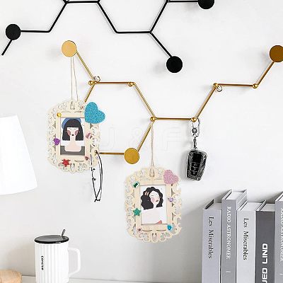 Undyed Wooden Photo Frame DIY-FG0002-86-1