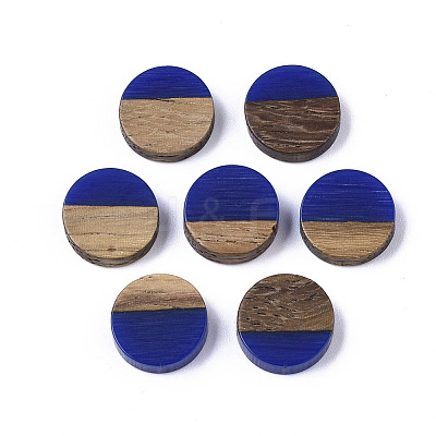 Resin & Wood Cabochons X-RESI-S358-70-H28-1