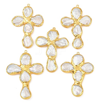 Natura Keshi Pearl Big Pendants KK-H516-26G-1